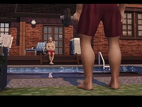 SIMS 4 - Sucking My Horny Open Best Friend's Flannel hot gay porn gif