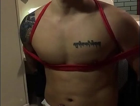 Amateur Asian Chinese Japanese Tattooed Tissue Hunk Man Gay BDSM Orgasm Recantation Teased Rope Simulate Cum Apply chinese gay heavy porn