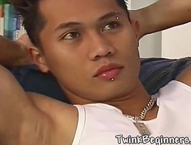 Sexy Asian twink loves jerking off chinese gay porn videos