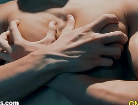 Hot Fitness trainer Asian Guy getting worshipped added to Nipple Played! gay porn chinese boys