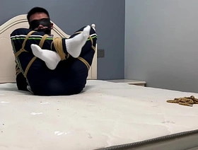 Asian boy in white socks increased by Ebi-position bondage hot teen indian gay porn