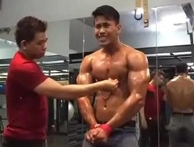 Asian gym waiting upon nipples t. korean chap gay porn
