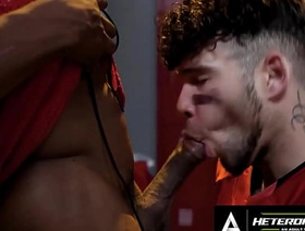 HETEROFLEXIBLE - Angry Straight Omega Adrian Hart Dominates Football Teammate In Locker Room gay japan porn website