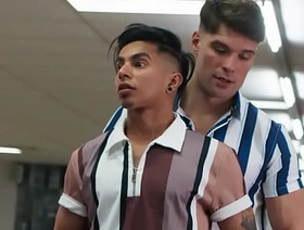 Bowling Alley Fuckdown  MEN   Malik Delgaty, Angel Santana japan chubby gay porn
