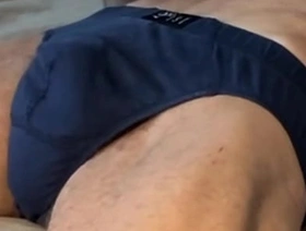 Writhing increased by Stretching in Bed in dark Underpants Underclothing with 2 massage guns concentrating on Pelvic increased by Groin area china sleep gay porn