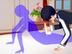 Sword Art Online Yaoi - Kirito Handjob with the addition of anal with creampie - Sissy crossdress Japanese Asian Manga Anime Film  Recreation Porn cheerful young chinese cheerful boy porn