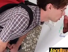 Sucking My Teacher's Cock at the Gloryhole-JockBully korean gay fuck porn