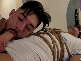 Mike Bebecito and Matheus Henk tied up and gagged together after football amusement undefined Advance showing gay rough korean porn