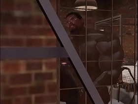 big black football player stroking in bathtub korean solo gay porn