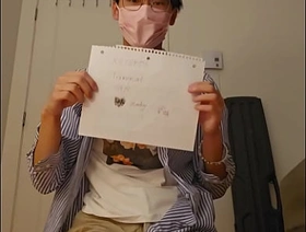 Verification video - White socks asian boy go for his cum gay massage hot porn