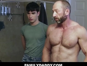 FamilyDaddy - Cute Twink Stepson Fucked By Blot out Stepdad Chit Helping His Near squeak His Body - Bereave Quin, Muscled Madison menacing chinese gay porn