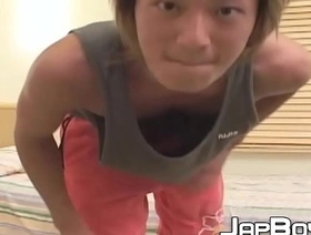 Japanese jock beside perfect butt strokes his huge cock rough asia porn gay