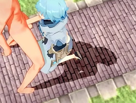 Genshin Impact Yaoi - Tartaglia x Chongyun HardSex - Sissy crossdress Japanese Asian Manga Anime Game Porn Gay gay porn hot teen