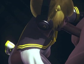 Vocaloid Femboy Yaoi - Can Len swallow this big cock? - Japanese Asian Manga anime joke porn gay hot beard gay porn