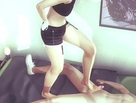 Yaoi Femboy - Alan is a naugthy cat boy plays with his legs and feet - Japanese asian manga anime 3D sissy gay porn taiwan gay porn movies