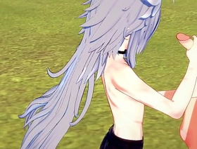 Genshin Impact Yaoi - Razor Handjob and fucked by Diluc - Japanese Asian manga anime game porn gay indonesian muscle gay porn