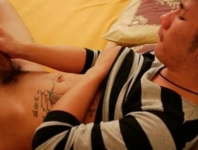 Asian detached strokes his cock in purfle hot detached punishment porn