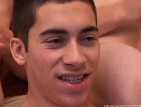 Young Threesome Cock Suckers Eat Their Cum gay hot animation porn