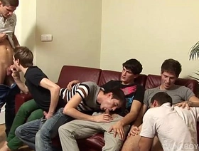 Twink Bareback Gangbang Sex Orgy hot young gay porn