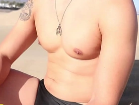 Hot Asian guy getting nipple played in the dunes! porn gay hot boy