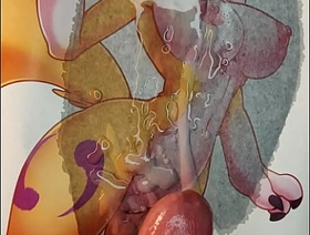 Sunglasses Renamon (Digimon) furry tribute (double) hot gay black teen porn