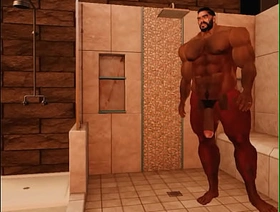 cam heyward relaxes in shower after a hard go steady with japan gay solo porn