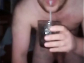 Horrify content! A gay man exotic Russia eats his own brand-new cum! His cum is in his mouth! china gay rub down porn