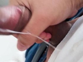 Cumming, jacking retire from my uncircumcised cock, closeup. November 23, 2024. hairy korean gay porn