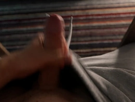 Young defy jerks off under the table coupled with cums japan gay porn twitter