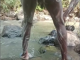 Big black dick guy masturbation for ages c in depth taking a shower outdoors and shooting big millstone gay vietnam porn