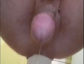 Male squirt from hard anal fisting on touching a bottle. I moan from anal admiration hot gay porn muscle