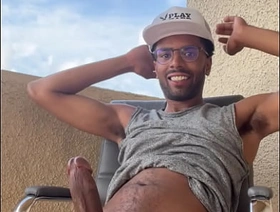 Balcony jerkoff 2 hot gay linty porn