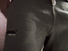 Mr Big Dick UK and his giant cock bounce relish in the arrogantly ancient gym sweatpants gay porn one of a pair rub down