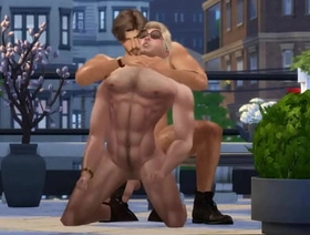 Hunky Sims 4 - Fuck increased by Furious (Sweaty Gay Sex in Summer Heat) japan gay porn tora