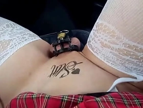 Having fun in the car in the parking develop into korean gay porn jerk off