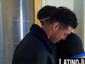 LatinoJuice.com - Francis & Gustavo - Latino stud Francis gets dripping bedraggled facial cum from Gustavo chinese gay spank porn