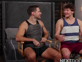 Hot David and Connor get to pump each others big butts gay hot latino porn