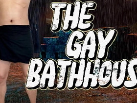 A gay man had lovemaking with a lot of living souls in a gay bathhouse and swallowed a lot of cum hot fuck gay porn