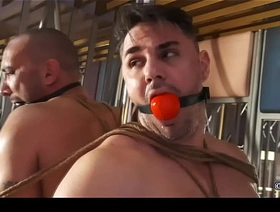 Peter and Victor bound and gagged together undefined Private showing hot older men gay porn