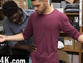 The Guard Detains the Suspicious Perp be fitting of Questioning - Perps4k gay hot porn gif