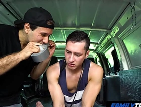 FamilyTwink - Correctional Intervention in the Car korean gay porn broad in the beam dick