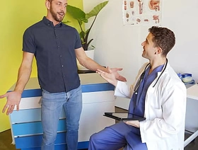 Doctor Uses His Tongue to Delicacy the Patient's Problems - Unclebangs hot gym gay porn