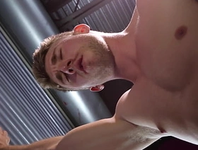 Muscle Stud Fucked by Wean away from Dildo hot gay asain porn