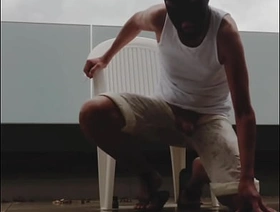 wet outdoor wank in the rain hot gay dirty oration porn