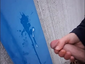 Outdoor masturbation! I Cum on shut just about public - Wertert009 korean gay porn ben kim