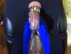 Estim - Cum  milking with penissleeve gay hot desi porn