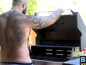 Bareback indoctrination with older hairy bear and muscular hunk korean sexy gay porn