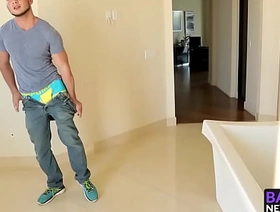 Johnnys cock is hard enough to fuck Markies asshole raw hot cop gay porn