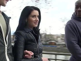 Teen Couple talk Big Funereal Cock Stranger to Bonk Girlfriend Anal to the fullest extent a finally Cuckold Watching korean man gay porn