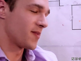 Gay colleagues anal fuck and cum in the office gay porn gif hot